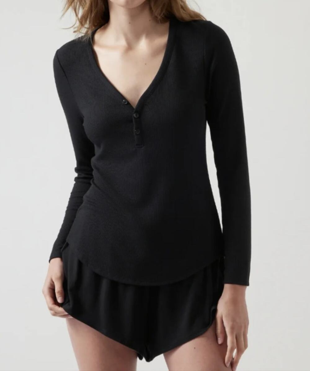 Athleta Wind Down Sleep Top, NWT, Medium, Black